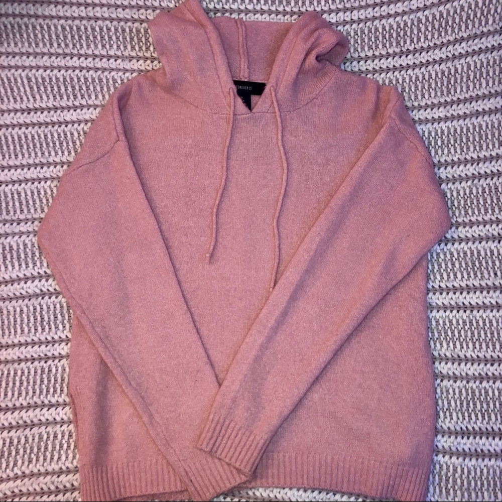 Hooded Pink Sweater